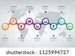 abstract 3d infographic... | Shutterstock .eps vector #1125994727