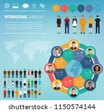 people of different occupations ... | Shutterstock .eps vector #1150574144
