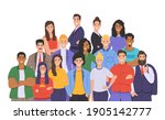 multicultural group of people.... | Shutterstock .eps vector #1905142777