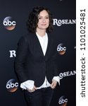 Small photo of BURBANK - MAR 23: Sara Gilbert arrives to the "Roseanne" Series Premiere Event on March 23, 2018 in Burbank, CA