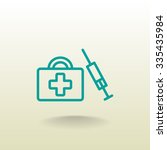 an injection first aid kit icon | Shutterstock .eps vector #335435984