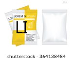 white blank foil food snack... | Shutterstock .eps vector #364138484
