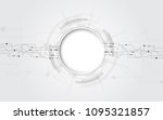  grey white abstract technology ... | Shutterstock .eps vector #1095321857