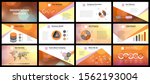 business presentation templates.... | Shutterstock .eps vector #1562193004
