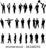 businessmen in various... | Shutterstock .eps vector #36168241