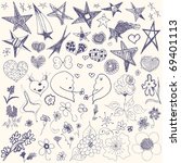 doodle set | Shutterstock .eps vector #69401113