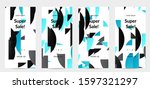 abstract stories templates with ... | Shutterstock .eps vector #1597321297