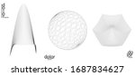 abstract vector mesh object... | Shutterstock .eps vector #1687834627