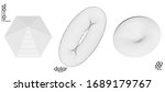 abstract vector mesh object... | Shutterstock .eps vector #1689179767