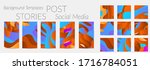 abstract vector instagram... | Shutterstock .eps vector #1716784051