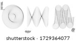abstract vector mesh object... | Shutterstock .eps vector #1729364077