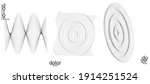 abstract vector object set.... | Shutterstock .eps vector #1914251524