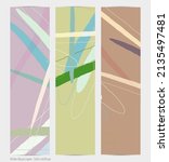 set of vector abstract creative ... | Shutterstock .eps vector #2135497481