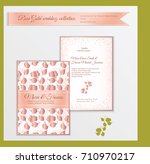 luxury wedding invitation... | Shutterstock .eps vector #710970217