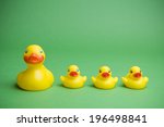 A Family Of Ducks With The...