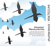 international migratory birds... | Shutterstock .eps vector #406702144