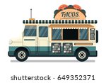 tacos truck design | Shutterstock .eps vector #649352371
