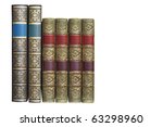 Row Of Ornamented Vintage Books ...