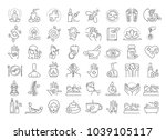 vector graphic set. editable... | Shutterstock .eps vector #1039105117