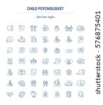 vector graphic set.icons in... | Shutterstock .eps vector #576875401