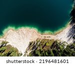 Pragser Lake from above, Italy