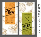 food menu design vegetable... | Shutterstock .eps vector #390565771