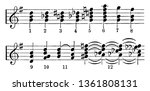 musical chords various musical... | Shutterstock .eps vector #1361808131