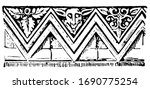 chevron is like a zigzag  badge ... | Shutterstock .eps vector #1690775254