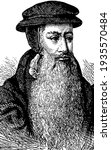 John Knox, vintage engraved illustration