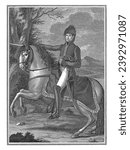 Equestrian Portrait of Joaqua -n Ibanez, Baron of Eroles, Juan Carrafa, after Zacarias Gonzalez Velazquez, 1797 - 1869
