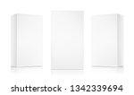 realistic cardboard boxes... | Shutterstock .eps vector #1342339694