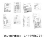 vector realistic receipts ... | Shutterstock .eps vector #1444956734