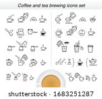 set of methods of brewing tea... | Shutterstock .eps vector #1683251287