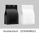 White And Black Stand Up Pouch...