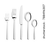 Set Of Realistic Forks  Knife...
