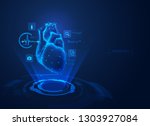 concept of cardiology... | Shutterstock .eps vector #1303927084