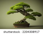  A Zen Bonsai Tree  With A...