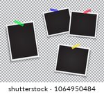 set of retro photo frame.... | Shutterstock .eps vector #1064950484
