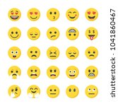 Flat Icons Pack Of Smileys