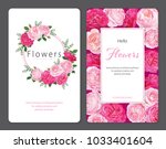beautiful pink roses flower... | Shutterstock .eps vector #1033401604