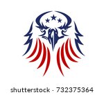 american eagle patriotic logo | Shutterstock .eps vector #732375364