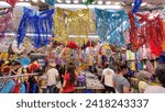 Small photo of Sao Paulo SP Brazil January 27 2024 Popular stores in Sao Paulo were full this Saturday in 2024. Many people are already watching Carnival.