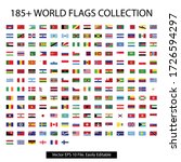 world flag collection with... | Shutterstock .eps vector #1726594297