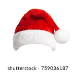 Santa Claus helper hat isolated on white background. Christmas and New Year celebration.