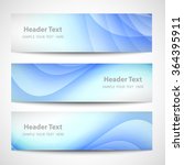 abstract header blue wave white ... | Shutterstock .eps vector #364395911