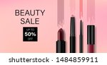 beauty make up banner template. ... | Shutterstock .eps vector #1484859911