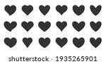 black silhouette heart flat... | Shutterstock .eps vector #1935265901