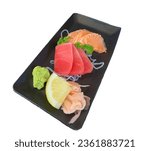 Vibrant japanese sushi rolls...