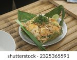 Small photo of egg noodles pock nature outdoor