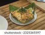 Small photo of egg noodles pock nature outdoor